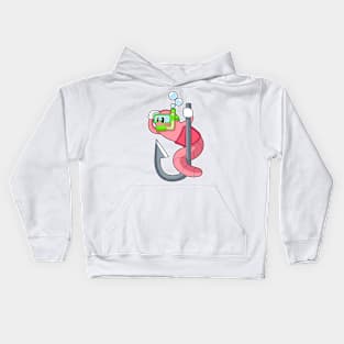 Worm Fisher Fishing hook Fishing Kids Hoodie